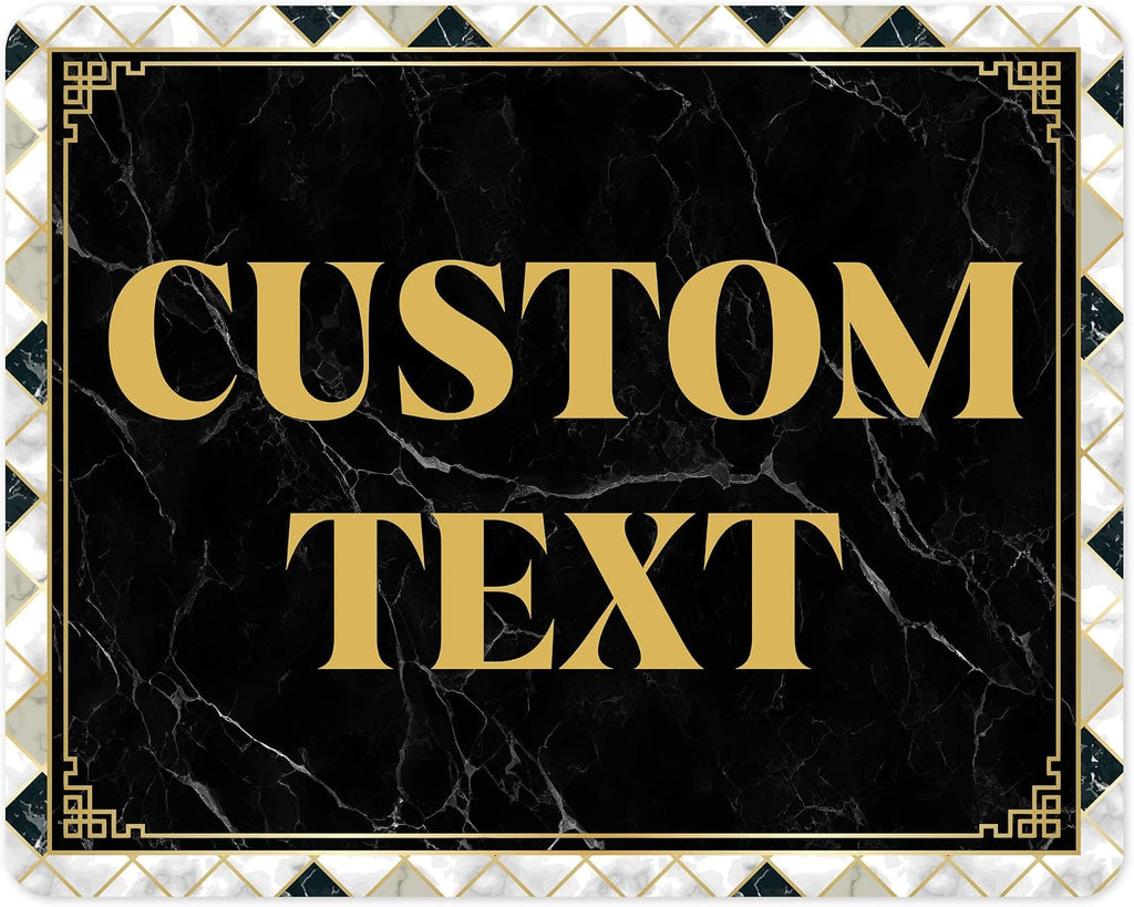 Custom Sign, Custom Street Sign, 11 Font Colors, 13 Font Styles, 4 Hole Options
