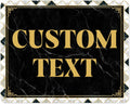 Custom Sign, Custom Street Sign, 11 Font Colors, 13 Font Styles, 4 Hole Options
