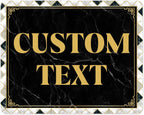 Custom Sign, Custom Street Sign, 11 Font Colors, 13 Font Styles, 4 Hole Options