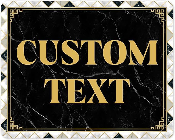 Custom Sign, Custom Street Sign, 11 Font Colors, 13 Font Styles, 4 Hole Options by MySignCenter
