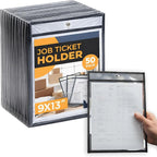 Pack of 50 Job Ticket Holders 10x14 Heavy Duty, 8.5 x 11 Letter Size, Hanging by Unknown