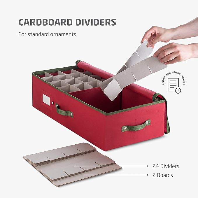 ZOBER Underbed Christmas Ornament Storage Box - Image 4