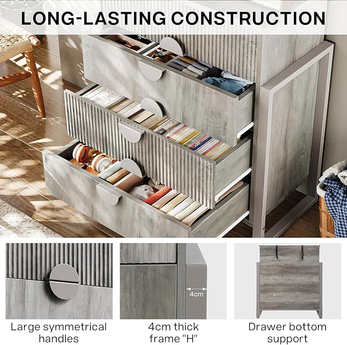 LGHM Fluted Dresser for Bedroom - Image 6
