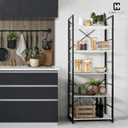 CAPHAUS 5 Tier Bookshelf, 24 Inch Width Free Standing Shelf, Bookcase Shelf - Image 4