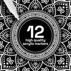 ARTISTRO 12 White Paint Pens for Glass Marking, Rock Painting, Scrapbooking - Image 2