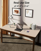 YSAGi Leather Desk Protector, Office Mat, Large Mouse Mat, Non-Slip PU Leather - Image 3