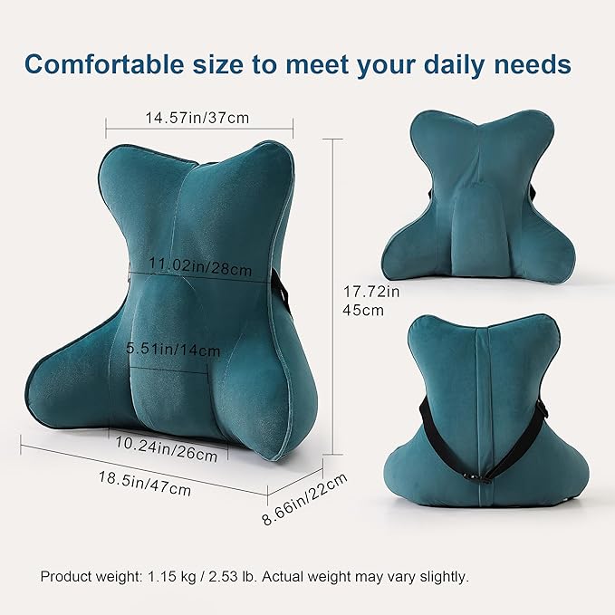 Ailuteie Lumbar Support Pillow – Multi-Functional Ergonomic Back Cushion - Image 2