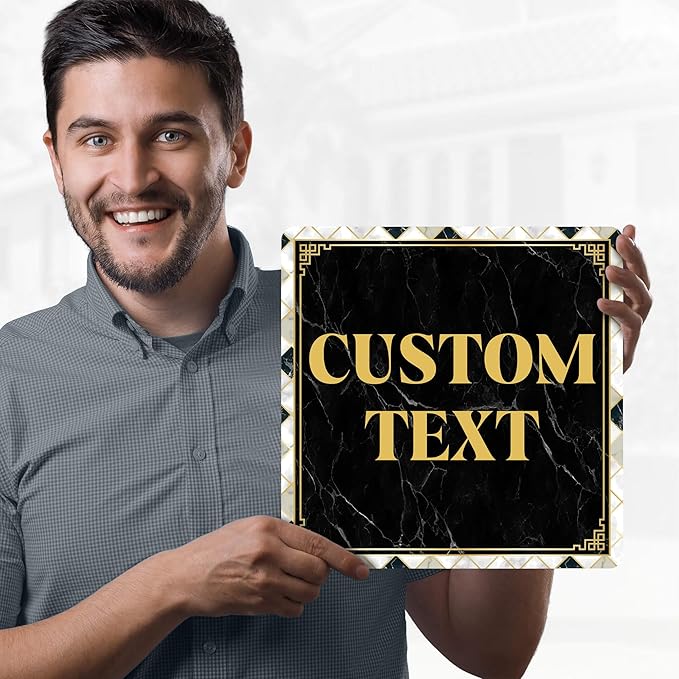 Custom Sign, Custom Street Sign, 11 Font Colors, 13 Font Styles, 4 Hole Options - Image 2