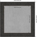 Amanti Art Black Framed Magnetic Board 25x25 Medium Vision Board - Image 2