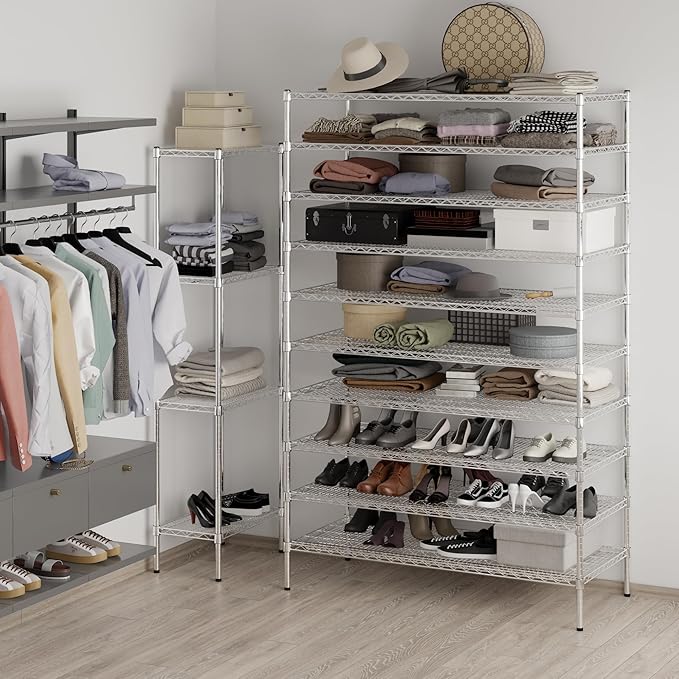Regal Altair 24" Deep x 54" Wide x 86" Height Wire Shelving Kit | 10-Tier | NSF - Image 5