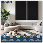 BUBOS 2 PCS Fabric Acoustic Panels, 47.2''x23.7'' Decorative Sound Dampening - Image 5