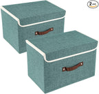 TYEERS Collapsible Storage Boxes, Washable Fabric Storage Bins by StorageOrganization