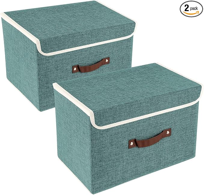 TYEERS Collapsible Storage Boxes, Washable Fabric Storage Bins by StorageOrganization