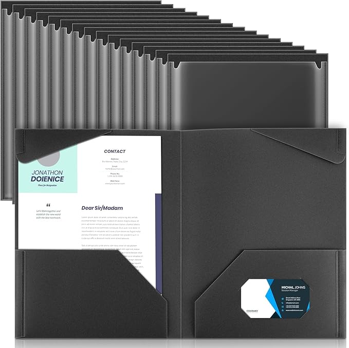 Henoyso 36 Pcs Plastic Folders by Henoyso