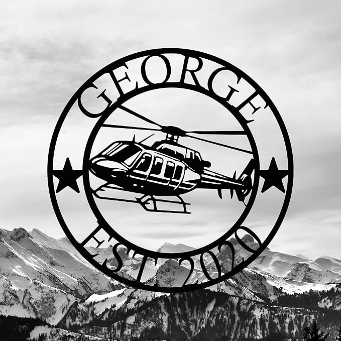 Personalized Metal Airplane Wall Art, Airplane Name Sign, Customized Pilot Name - Image 2