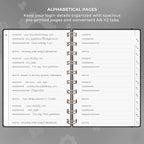 Clever Fox Password Book Spiral – Mini Internet Address & Password Organizer - Image 3