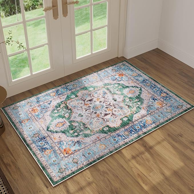 Rugcomf Vintage Medallion Rugs for Entryway 2'x3' by Rugcomf
