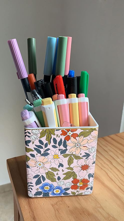 LEAZUL Pen Pencil Holder, Makeup Brush Holder, Ceramic Remote Control Holders - Image 2