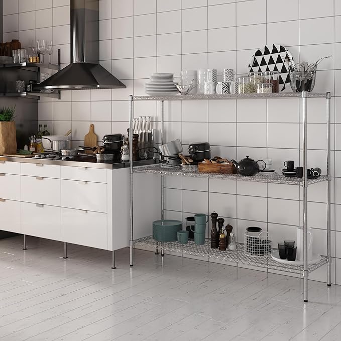 Regal Altair 18" Deep x 60" Wide x 54" Height Wire Shelving Kit | 3-Tier | NSF - Image 5