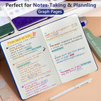 PERCUN Graph Paper Notebook, 160 Pages Grid Journal - Image 3