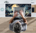 Full Moon Mousepad Cute Desk Mat Stormy Seas XXL Large Extended Gaming Mouse - Image 7