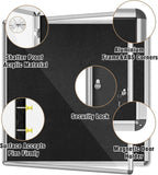 Mifuro 38"x38" Enclosed Bulletin Board, Lockable Weather-Resistant Aluminum - Image 3