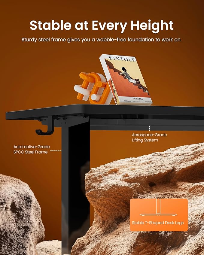 ErGear Height Adjustable Electric Standing Desk, 47.2 x 23.6 Inches Sit Stand - Image 5