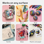 ARTISTRO 12 Regular Paint Pens for Glass Marking, Rock Painting, Scrapbooking - Image 4