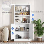 BORNOON 71.4" Tall Bookshelf - Image 5