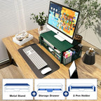 OPNICE Desk Organizers and Accessories, 2-Tier Computer Monitor Stand Riser - Image 4