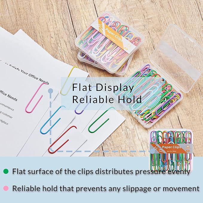 NEEWAY Colorful Large Paper Clips, 2 Inch Jumbo Paper Clips, 3 Pack of 50 - Image 5