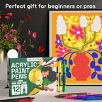 ARTISTRO 12 Regular Paint Pens for Glass Marking, Rock Painting, Scrapbooking - Image 6