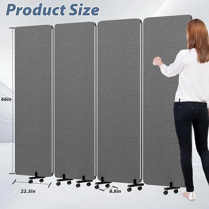 Acoustic Room Divider Privacy Panel - Image 7