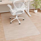 HOMEK Office Chair Mat for Hardwood Floor, Easy Glide, Protects Hard Surfaces