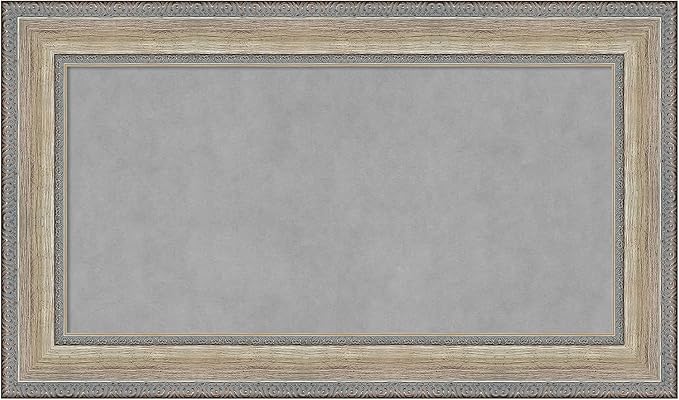Amanti Art Silver Framed Magnetic Board 17x29 Small Vision Board by AmantiArt