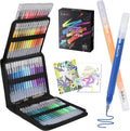 LIULIUCAI Gel Pens for Adult Coloring Book, 60 Colors Large Capacity Metallic