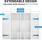 Marbrasse Expandable Desk Drawer Organizer, Mesh Drawer Organizer Tray - Image 2