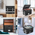 ENGPOW File Box with Lock, Fireproof Document Box with Zipper＆Pockets, - Image 2