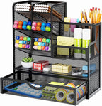 Marbrasse Mesh Pen Holder for Desk, Desk Organizers and Accessories for Office by Marbrasse