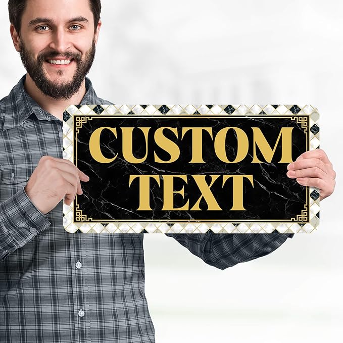 Custom Sign, Custom Street Sign, 11 Font Colors, 13 Font Styles, 4 Hole Options - Image 2