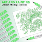 Green Ultra Fine Point Permanent Markers, 20 Pack, 0.4 mm, Precision Extra Fine - Image 7