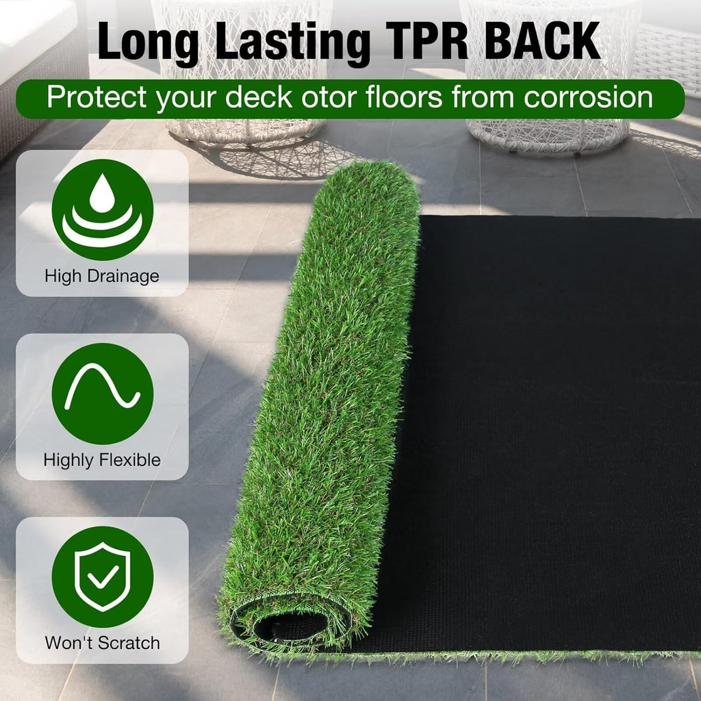 xlx turf 2ft x 6ft artificial turf runner showing dimensions