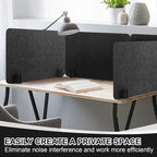 Fabbay 10 Pcs Acoustic Freestanding Desk Divider Desk Partition 16 x 24 Inch - Image 5