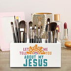 QZQE Boho Jesus Christian Pen Pencil Holder Organizer - Image 4