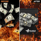 FLASLD Fireproof Document Money Bags, Large Fireproof Wallet Pouch, Safe Bag - Image 4