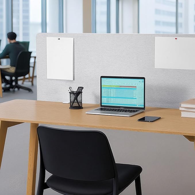 VEVOR Desk Divider Privacy Panel, PET Cubicle Partition Panel, Workstation - Image 8