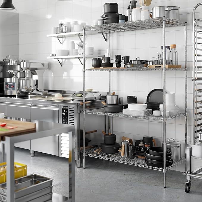 Regal Altair 24" Deep x 48" Wide x 74" Height Wire Shelving Kit | 4-Tier | NSF - Image 2
