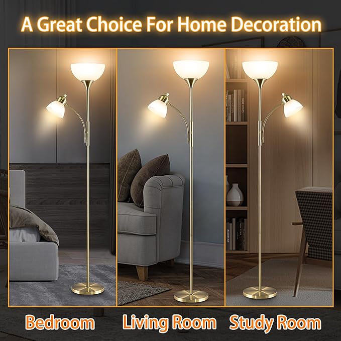 Floor Lamp, Dimmable Standing lamp, Stepless Dimming Brightness, Included 9W - Image 6