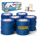 XFasten Blue Painters Tape 1 Inch Wide x 6, 480 Feet 36-Pack Bulk UV by XFasten