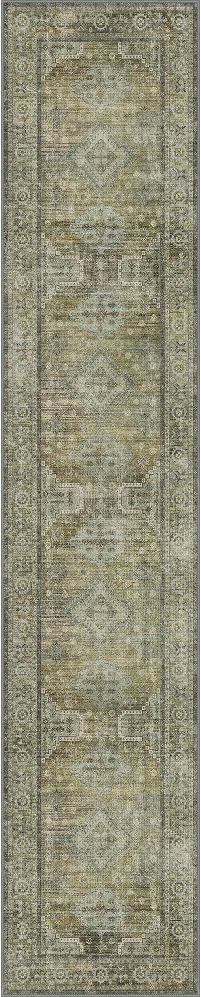 GENIMO Runner Rug 2x10 Non Slip Machine Washable Vintage Hallway Runner Rugs - Image 9